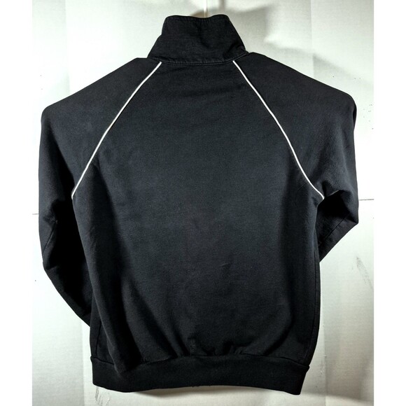 AMERICAN APPAREL Men's Black/White Stand Collar Zip-Up Track Jacket SZ M - Picture 5 of 9